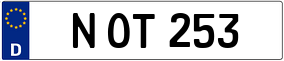 Trailer License Plate